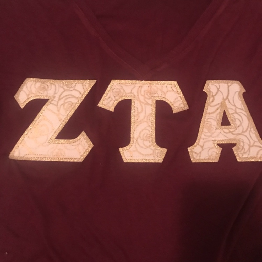 ZTA letter shirt!